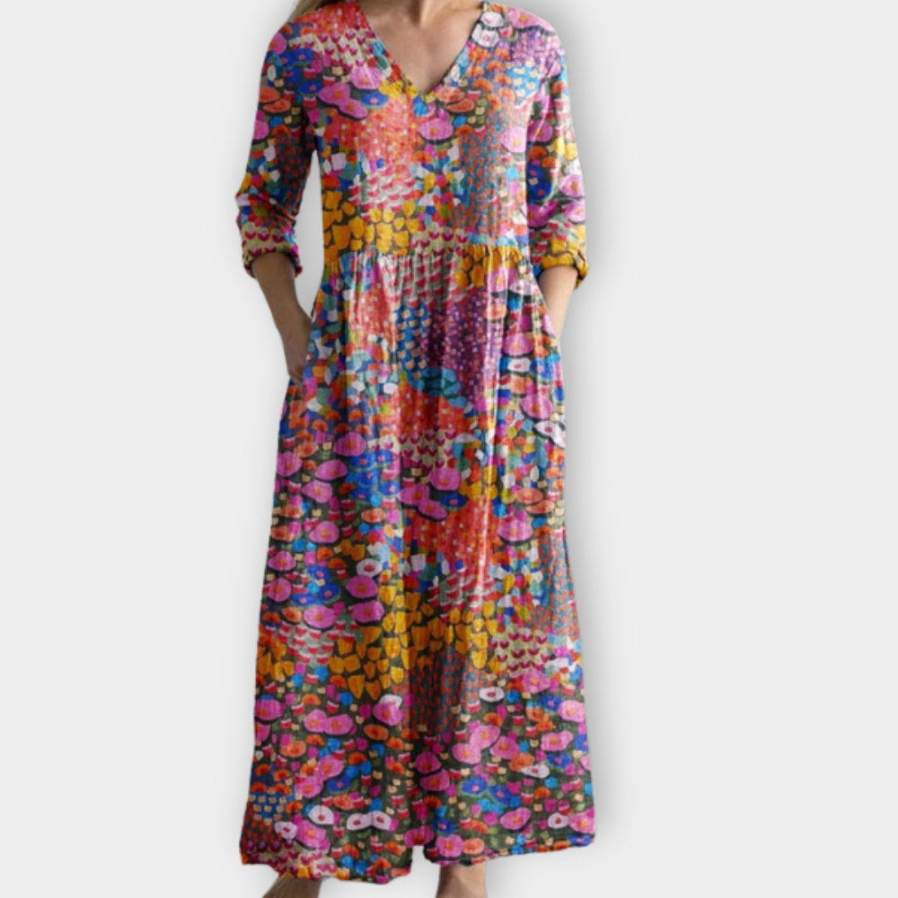 Sophie | Elegantes Boho Maxikleid