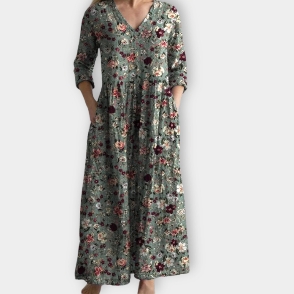 Penelope | Elegantes Boho Maxikleid