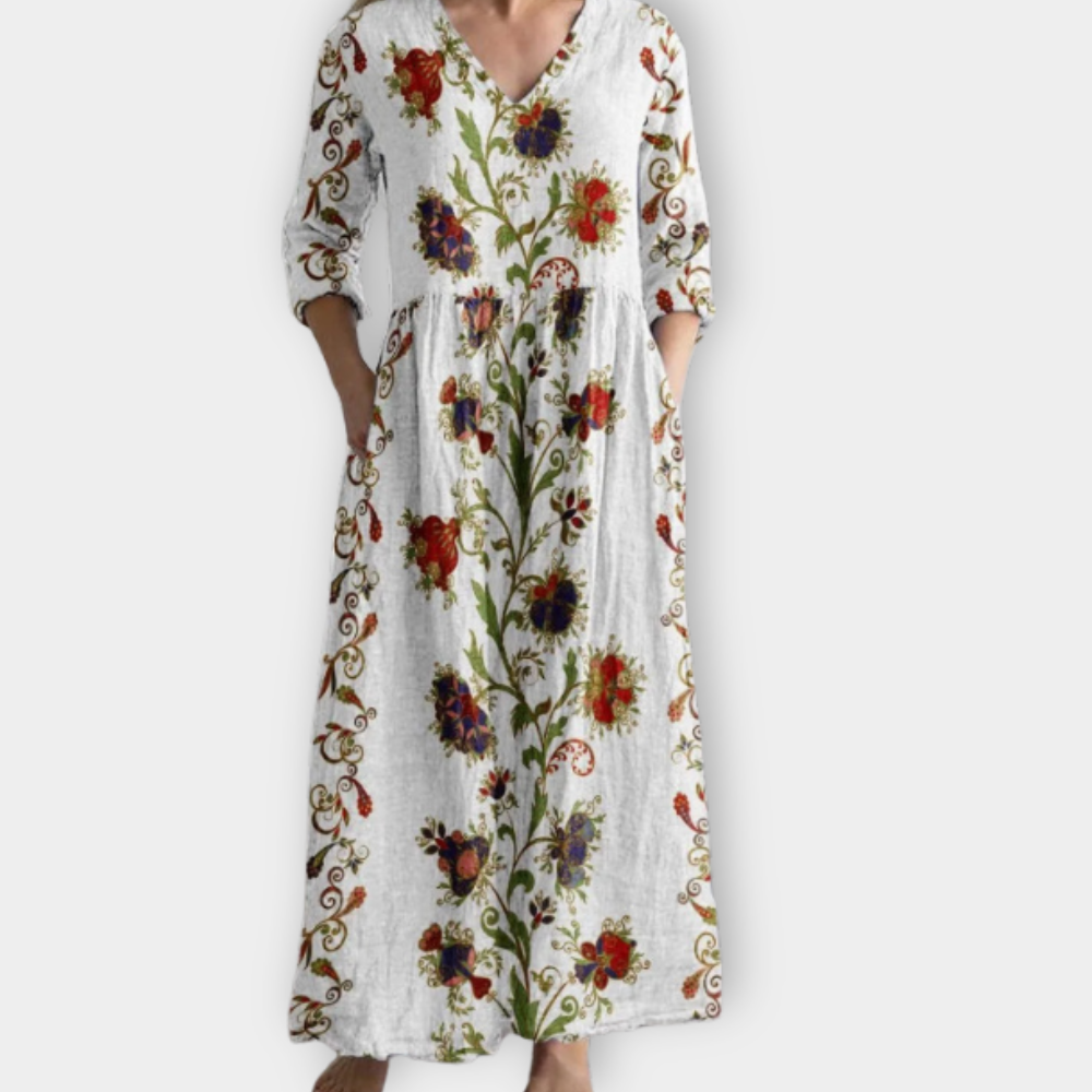 Charlotte | Elegantes Boho Maxikleid