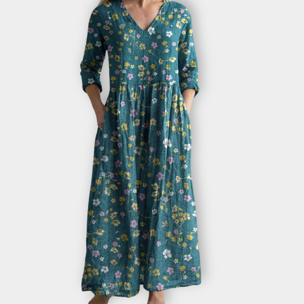 Charlotte | Elegantes Boho-Maxikleid