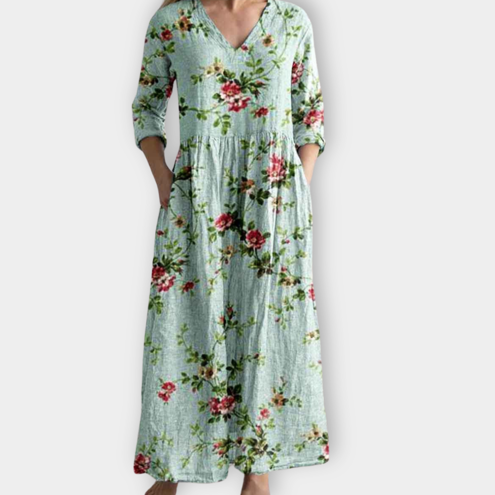 Phoebe | Elegantes Boho Maxikleid