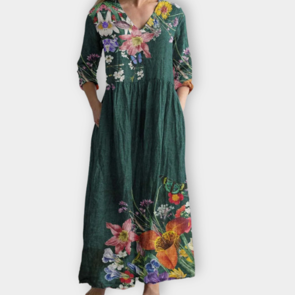 Isabella | Elegantes Boho-Maxikleid