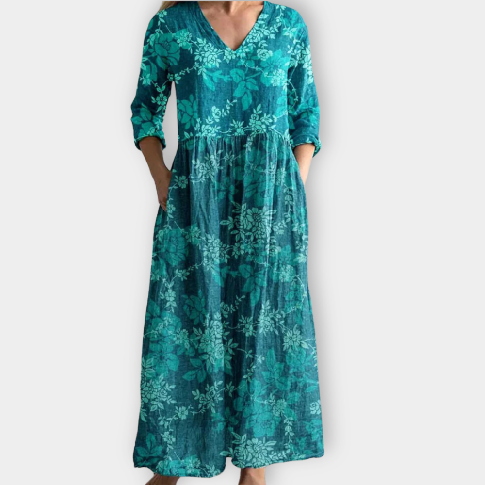 Clara | Elegantes Boho-Maxikleid