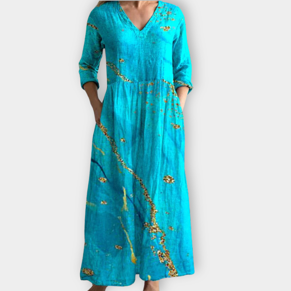 Charlotte | Elegantes Boho-Maxikleid
