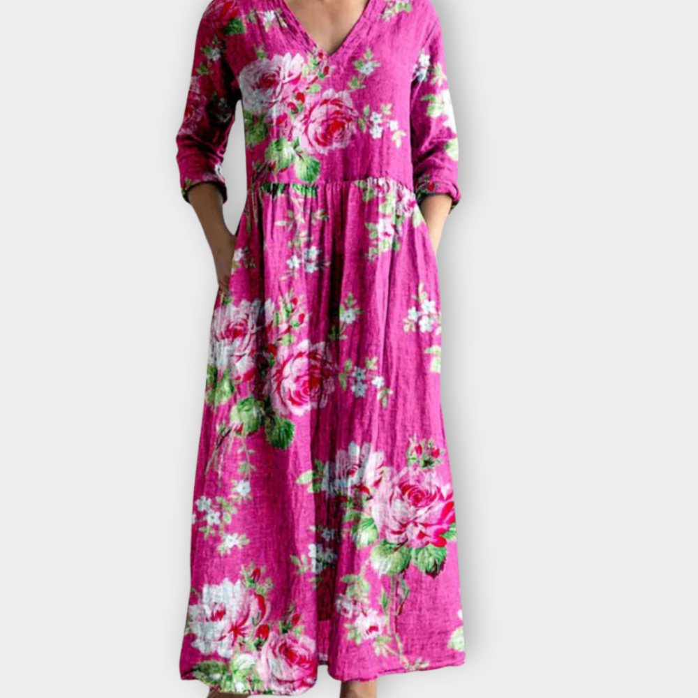 Charlotte | Elegantes Boho-Maxikleid