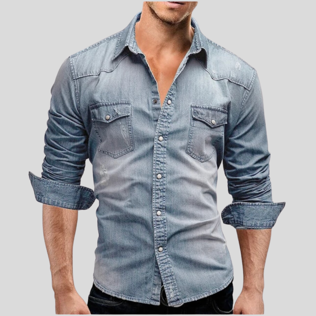 Helge™ | Moderne Denim-Hemd