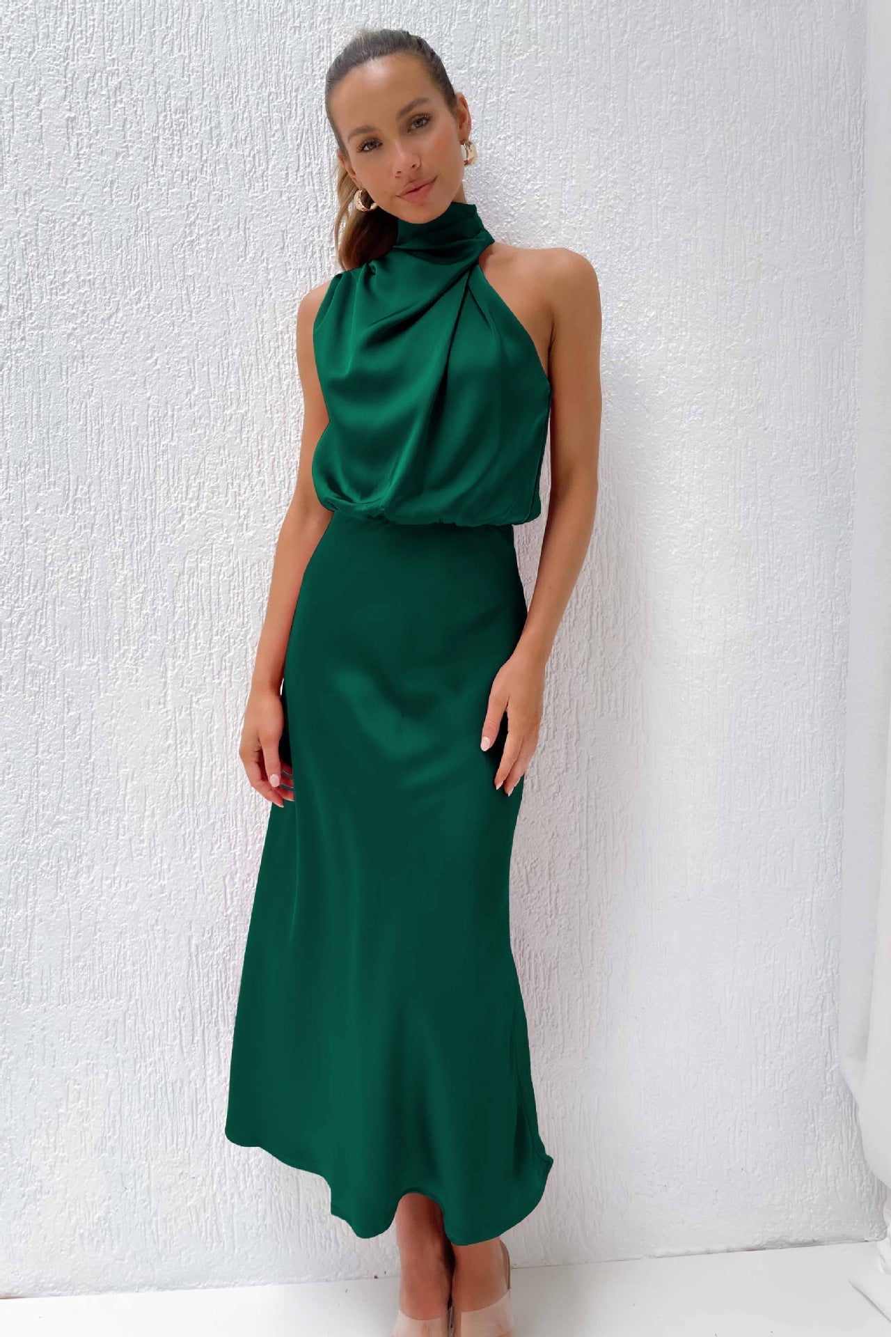 Nora | Elegantes Halterneck Kleid