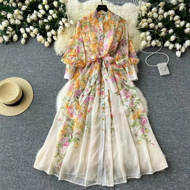 Lucy | Boho Blumen Sommerkleid