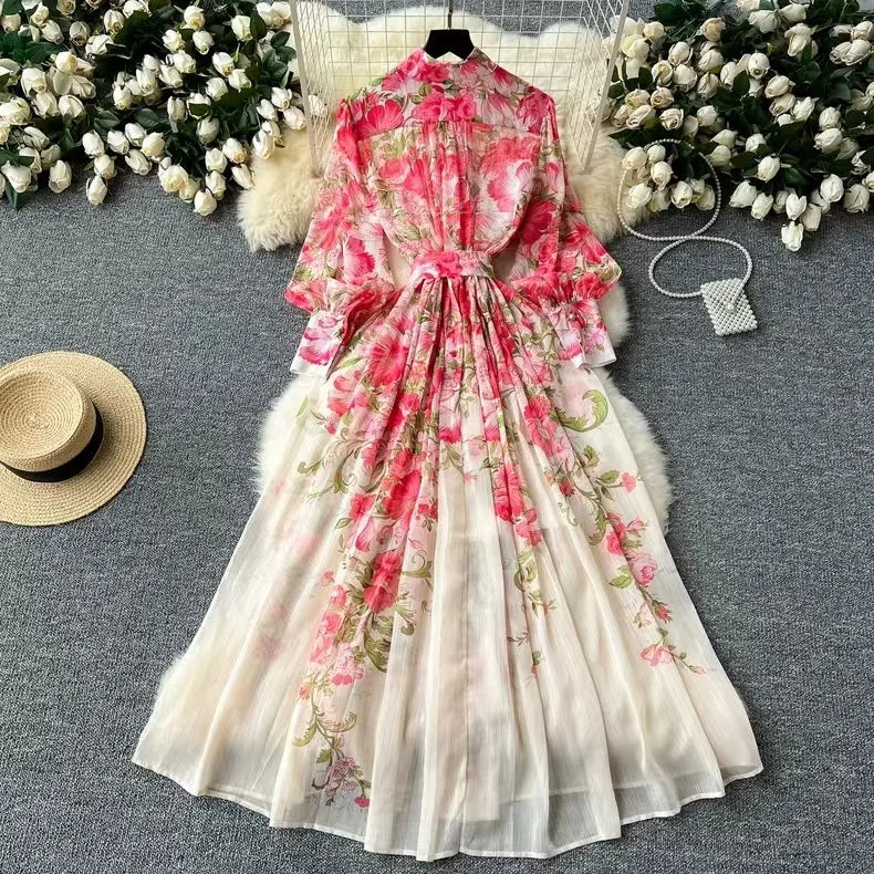 Lucy | Boho Blumen Sommerkleid