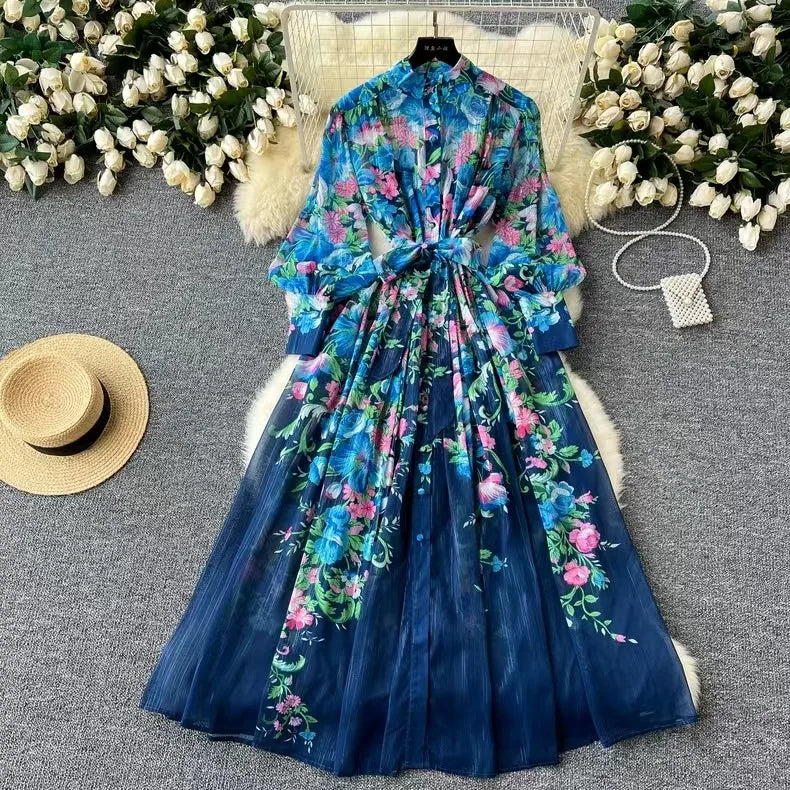 Lucy | Boho Blumen Sommerkleid