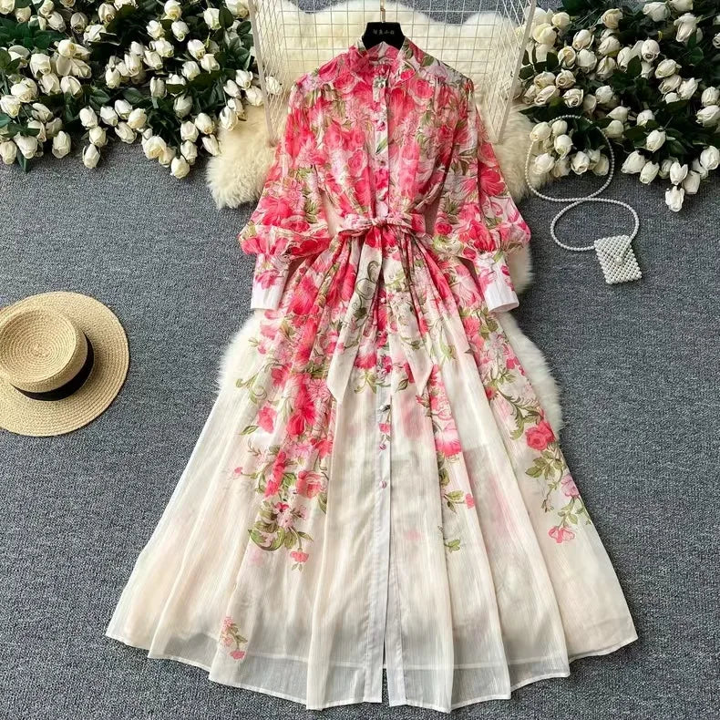 Lucy | Boho Blumen Sommerkleid