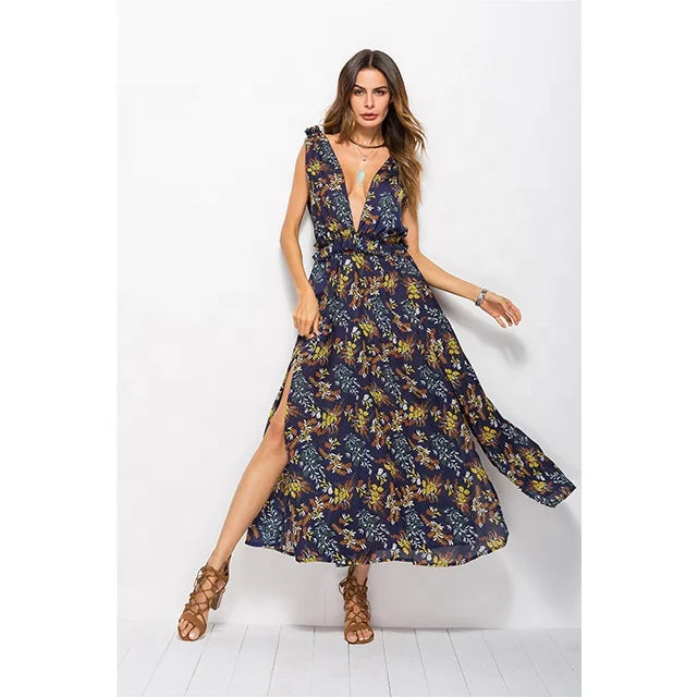 Lourie | Elegantes Strandkleid Maxi