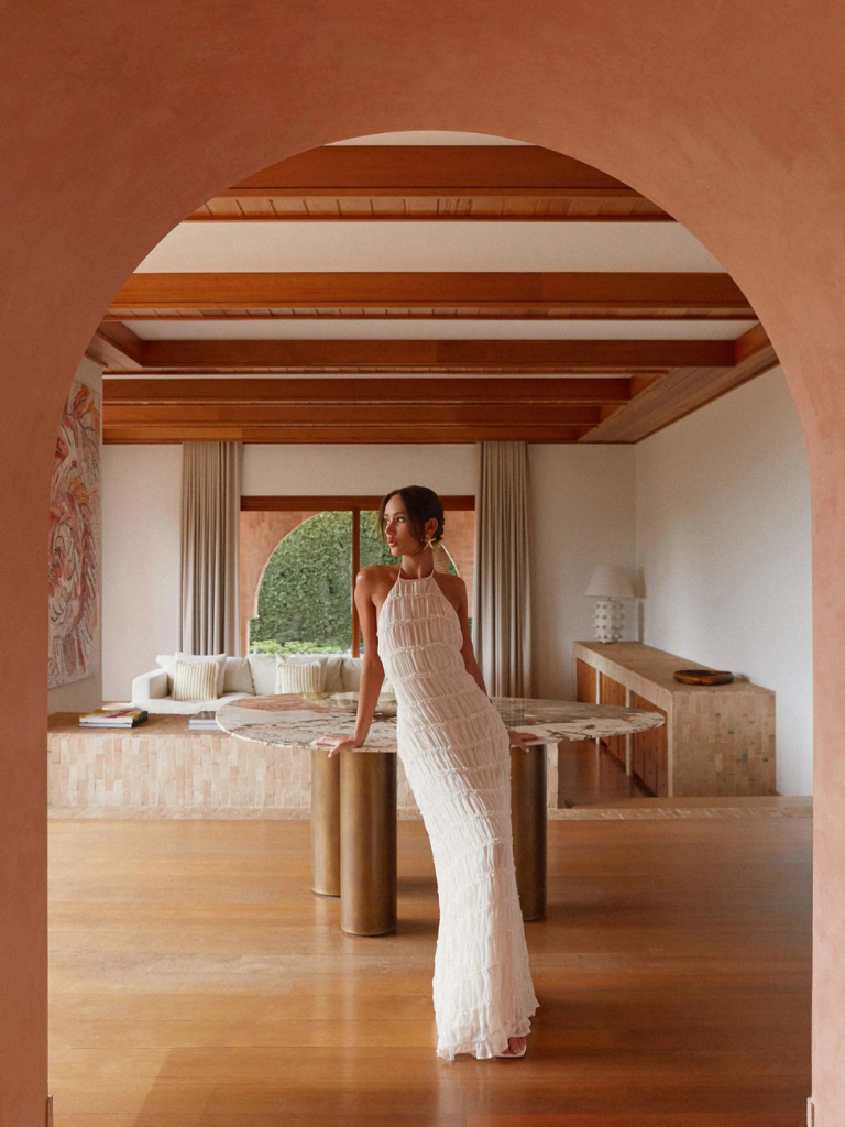 SOLÈNE TEXTUR MAXIKLEID