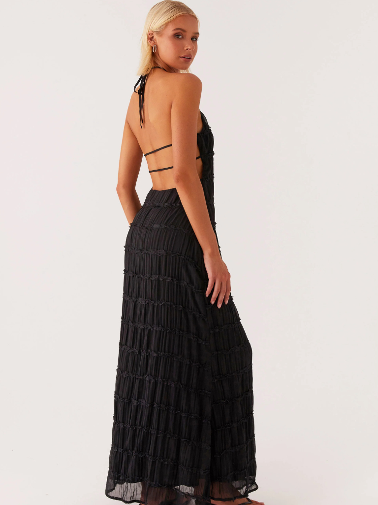 SOLÈNE TEXTUR MAXIKLEID