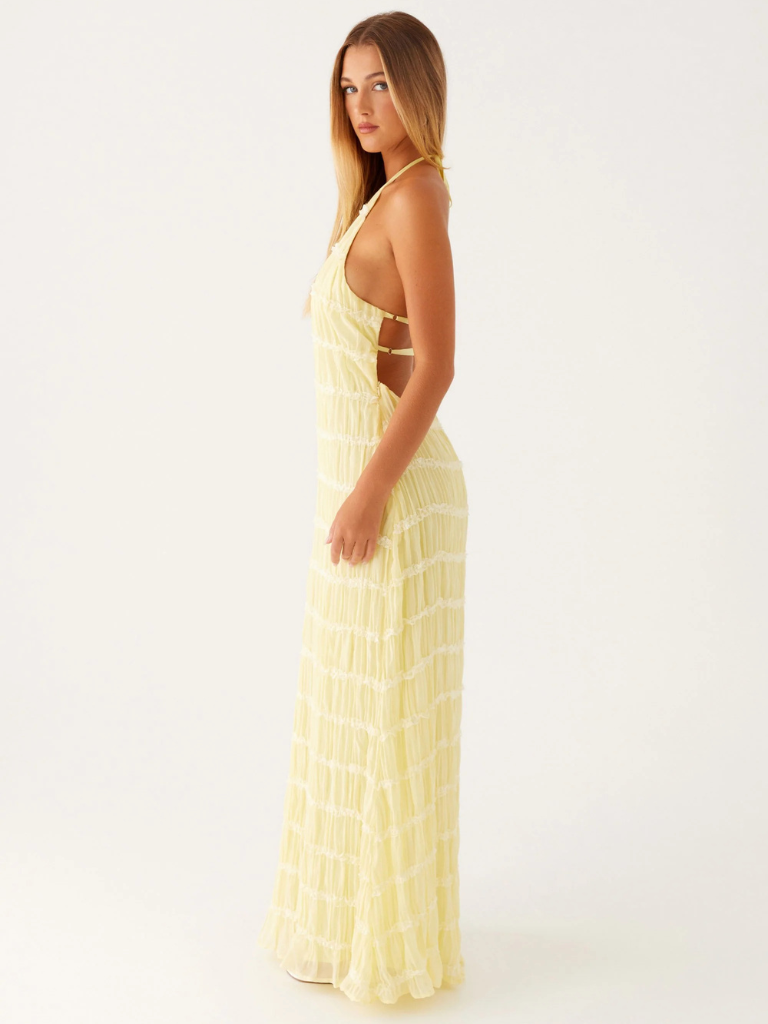 SOLÈNE TEXTUR MAXIKLEID