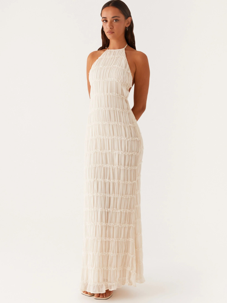 SOLÈNE TEXTUR MAXIKLEID