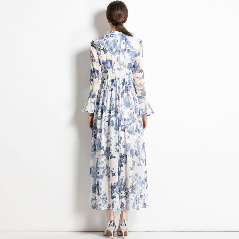 Gabby | Elegantes Tinten-Druckkleid
