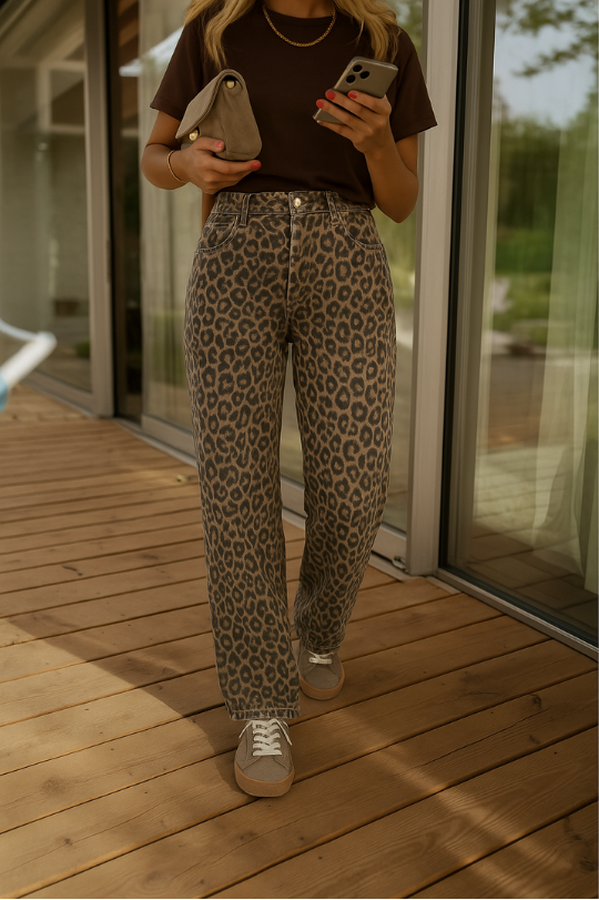 Charlotte | Elegante Leoparden-Hose