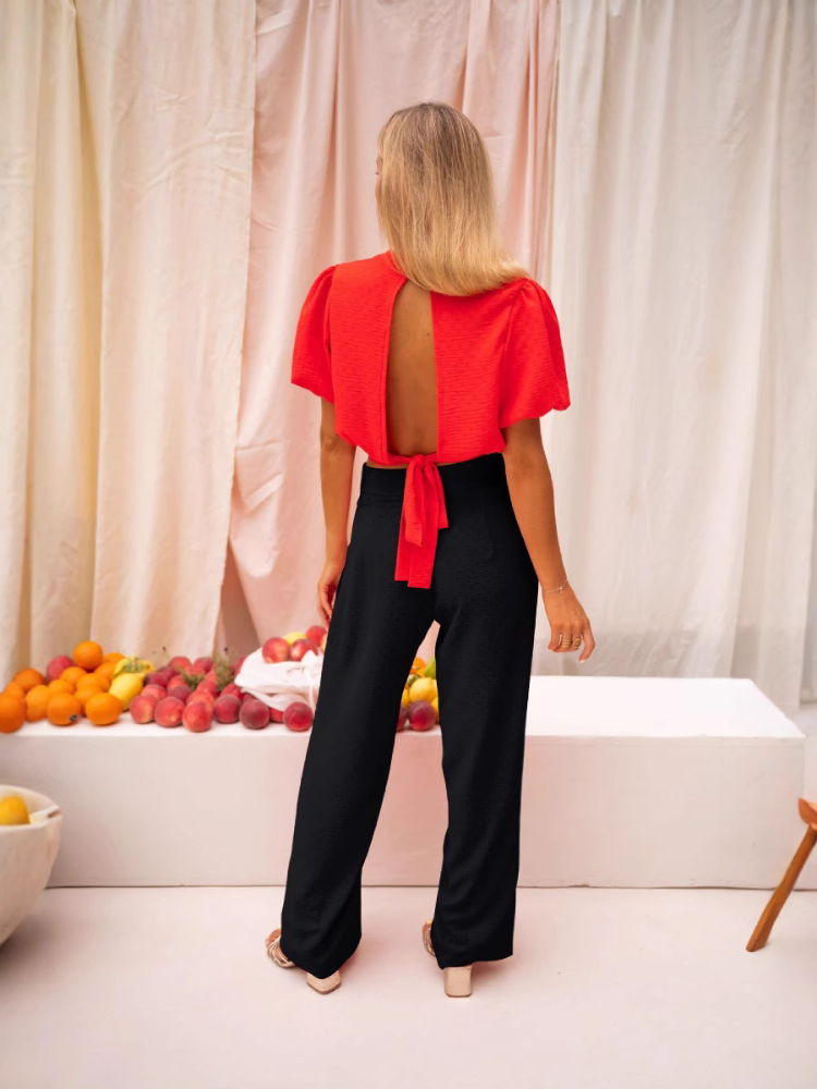 Charlotte | Elegante Cropped-Bluse