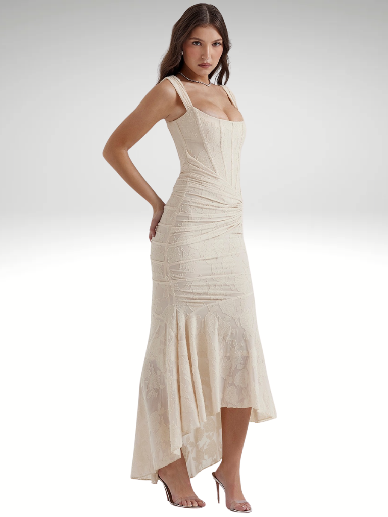 LUXE SPITZEN MEERJUNGFRAUENKLEID