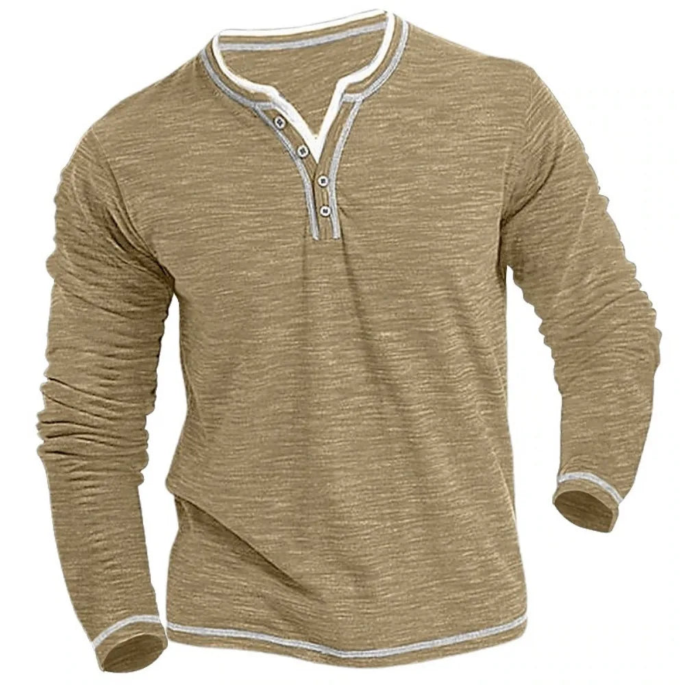 Niklas™ | Langarmshirt mit V-Ausschnitt