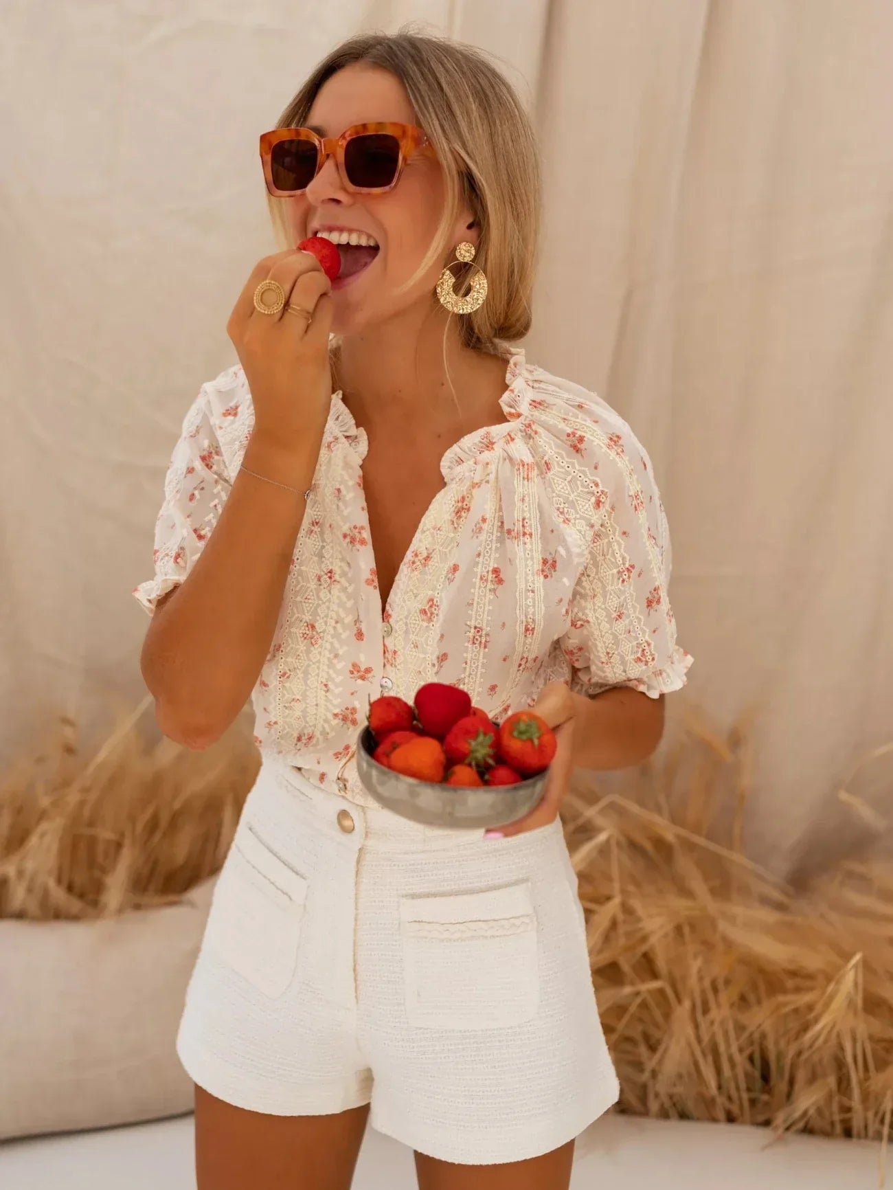 Amelia | Elegante Blumenbluse