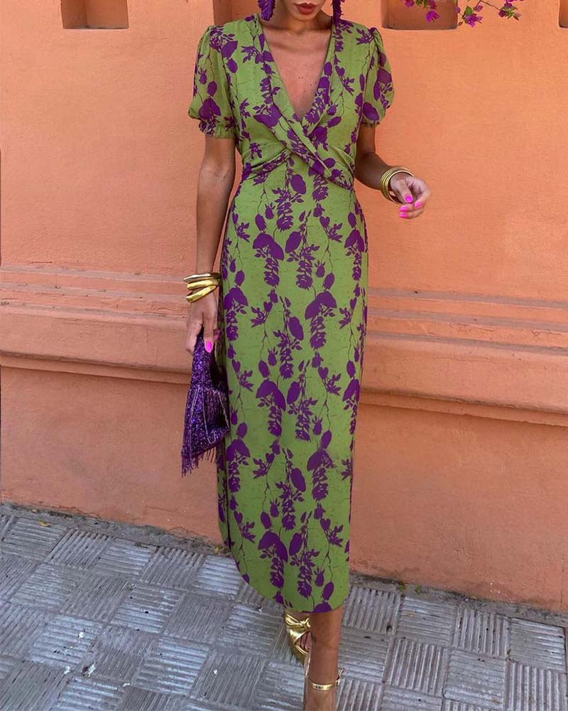 Celia | Elegantes Blumenkleid