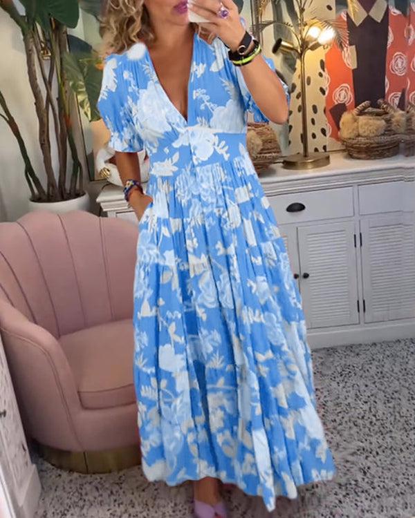 Floriana | Lebendige Blumen Kleid
