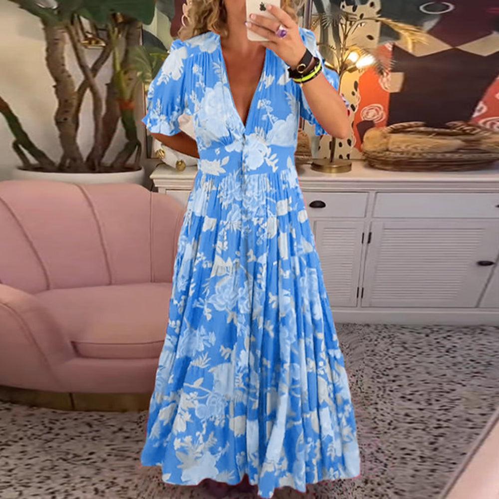 Floriana | Lebendige Blumen Kleid