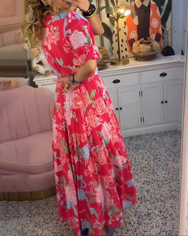 Floriana | Lebendige Blumen Kleid