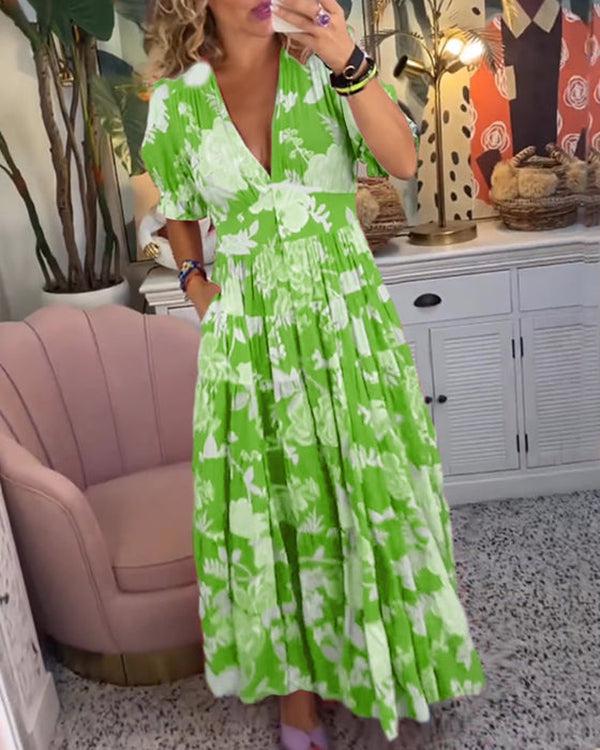 Floriana | Lebendige Blumen Kleid