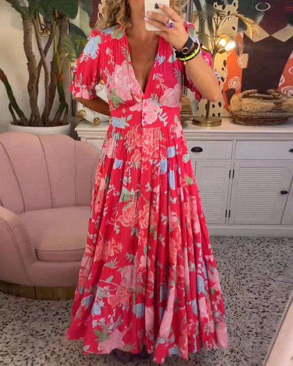 Floriana | Lebendige Blumen Kleid