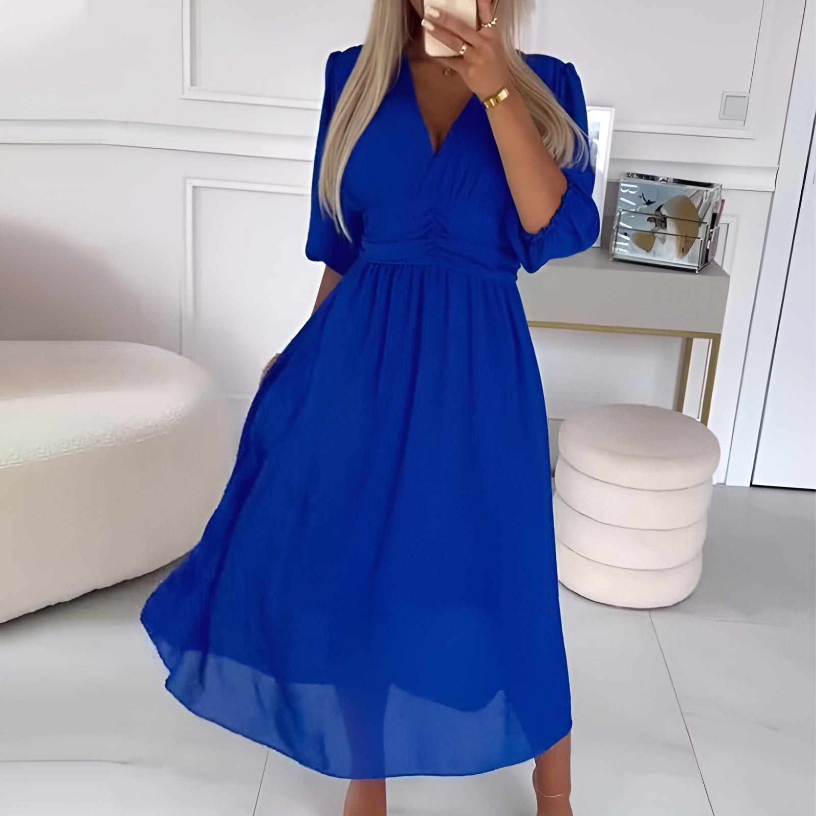 Chiara™ - Elegantes Sommerkleid aus ultraleichtem Seidenchiffon