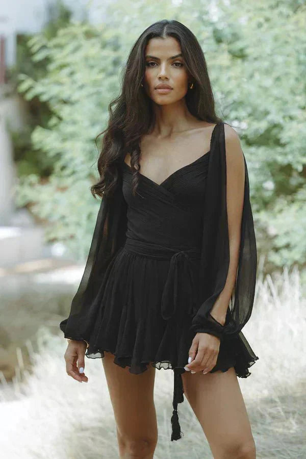 Nina | Kleid mit flatternden Ärmeln