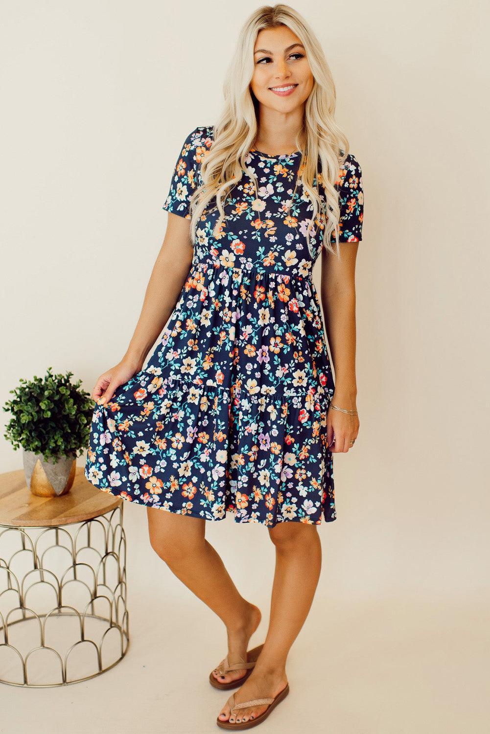 Liv | A-Linien Kleid mit Blumen