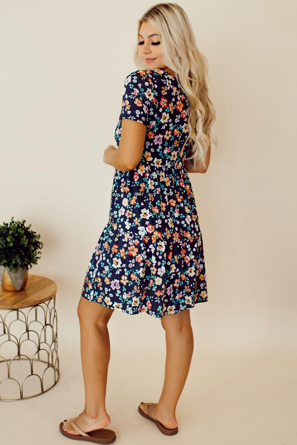 Liv | A-Linien Kleid mit Blumen