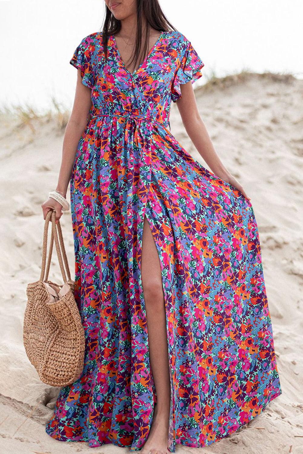 Noémie | Maxi Wickelkleid mit Blumenmuster