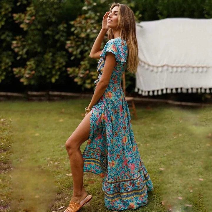 Veronica | Maxi Kleid Mit Hohem Schlitz