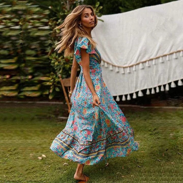 Veronica | Maxi Kleid Mit Hohem Schlitz