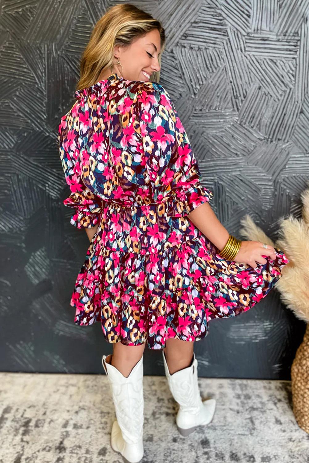 Yara | Lagerrock mit Blumen und Volants