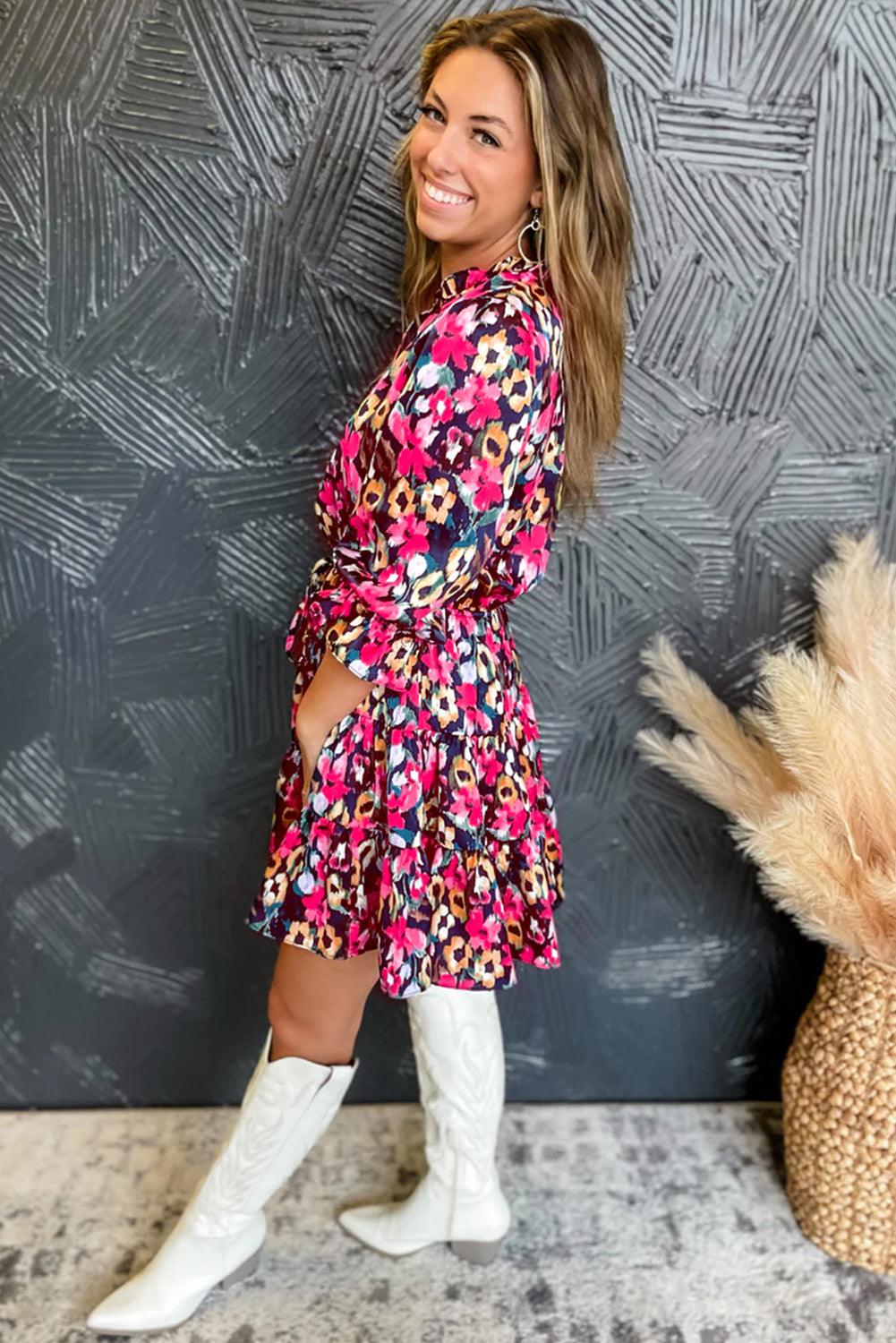 Yara | Lagerrock mit Blumen und Volants
